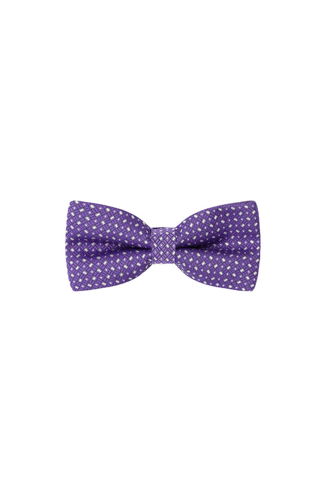 Medium Purple Patterned Bow Tie