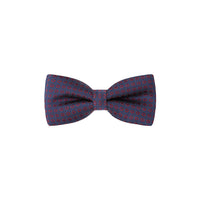 Medium Navy Patterned Bow Tie