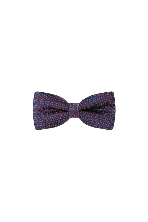 Medium Navy Patterned Bow Tie
