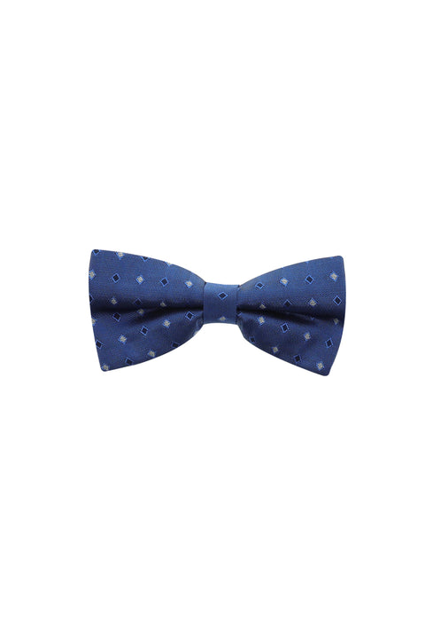 Medium Navy Patterned Bow Tie