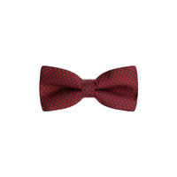 Dark Red Patterned Bow Tie