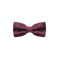 Dark Burgundy Patterned Bow Tie