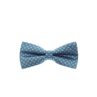 Blue Patterned Bow Tie