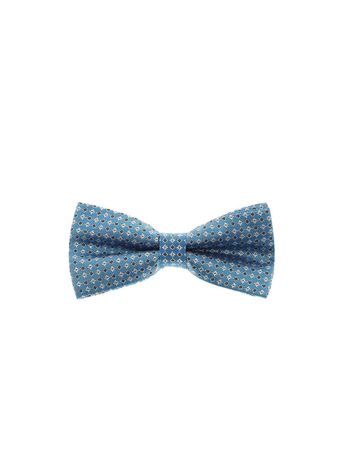 Blue Patterned Bow Tie