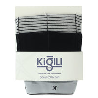 Black 2-Pack Striped Cotton Supreme Boxer Set