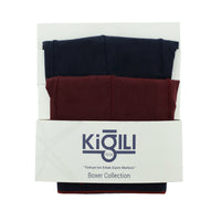 Medium Navy Blue 2-Pack Cotton Supreme Boxer Shorts Set