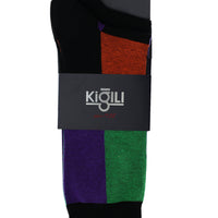 Black 2-Pack Patterned Cotton Socks Set