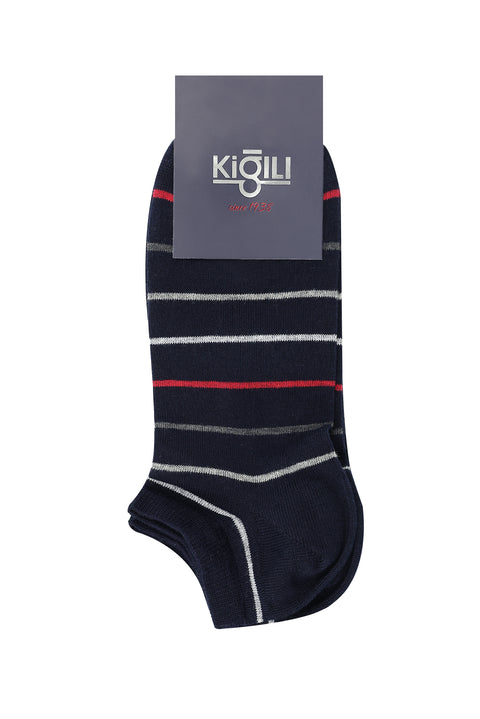 Medium Navy Blue 2-Pack Cotton Sports Socks Set