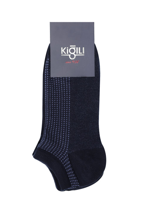Medium Navy Blue 2-Pack Cotton Sports Socks Set
