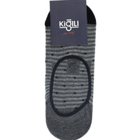 Black 2-Pack Cotton Patterned Loafer Sock Set
