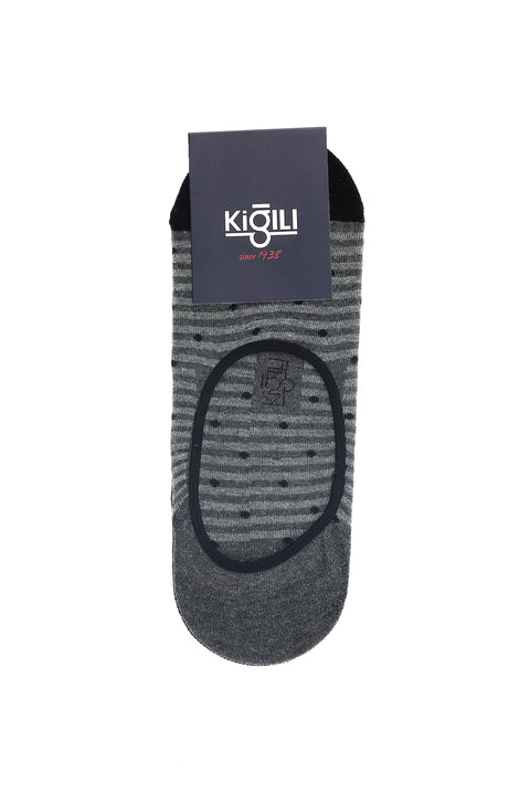 Black 2-Pack Cotton Patterned Loafer Sock Set