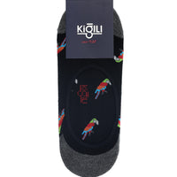 Black 2-Pack Cotton Patterned Loafer Sock Set
