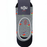 Cloud Grey Melange 2-Pack Cotton Patterned Loafer Sock Set