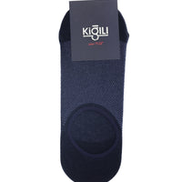 Medium Navy Blue 2-Pack Cotton Patterned Loafer Socks