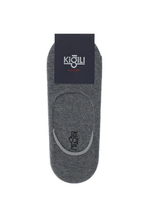 Medium Grey Melange 2-Pack Cotton Loafer Socks