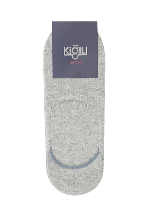 Medium Grey Melange 2-Pack Cotton Loafer Socks