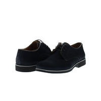 Medium Navy Casual Nubuck Leather Shoes
