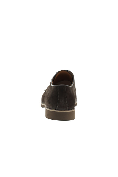 Medium Brown Casual Nubuck Leather Shoes