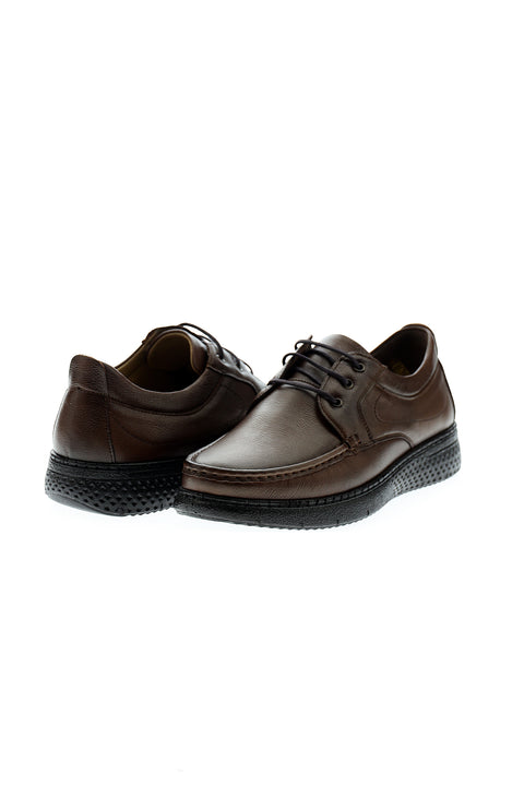 Medium Brown Casual Leather Shoes