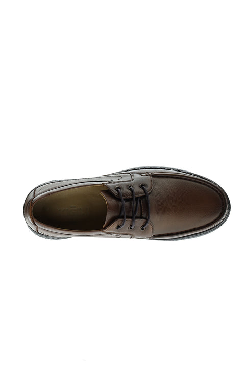 Medium Brown Casual Leather Shoes