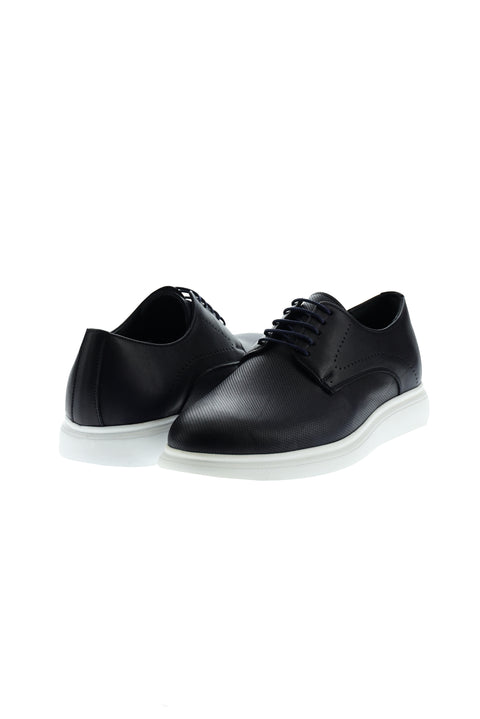 Medium Navy Casual Leather Shoes