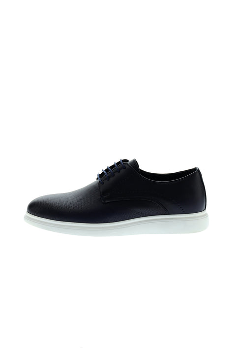Medium Navy Casual Leather Shoes