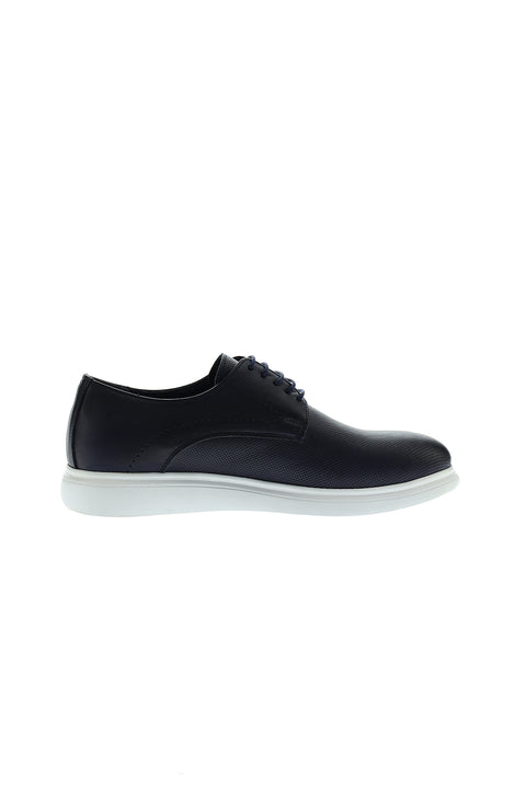 Medium Navy Casual Leather Shoes