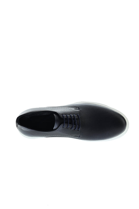 Medium Navy Casual Leather Shoes