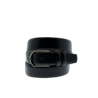Black Classic Leather Belt