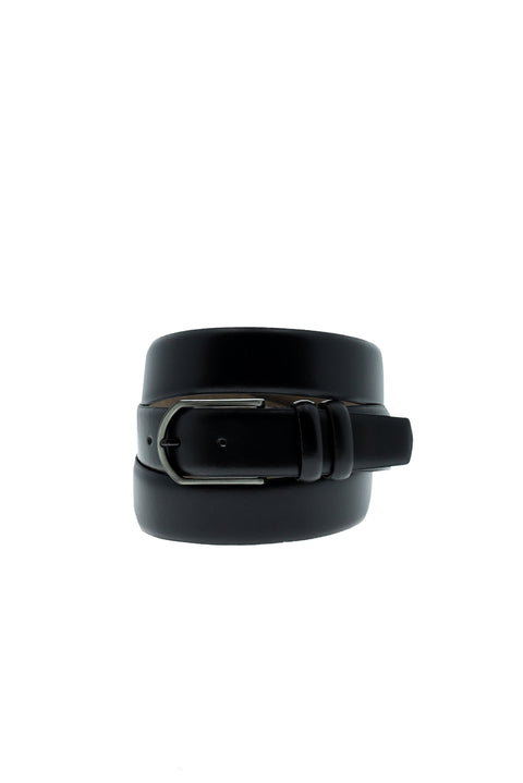 Black Classic Leather Belt