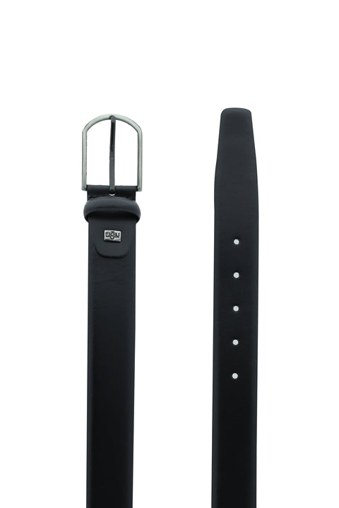 Black Classic Leather Belt
