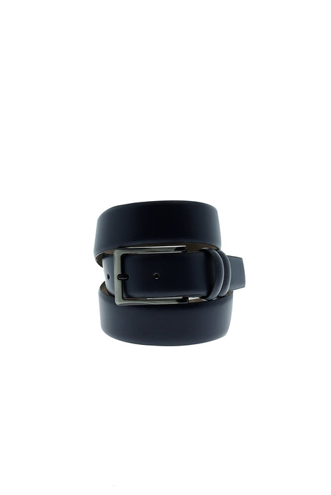 Dark Navy Classic Leather Belt
