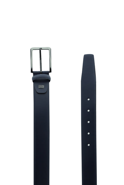 Dark Navy Classic Leather Belt