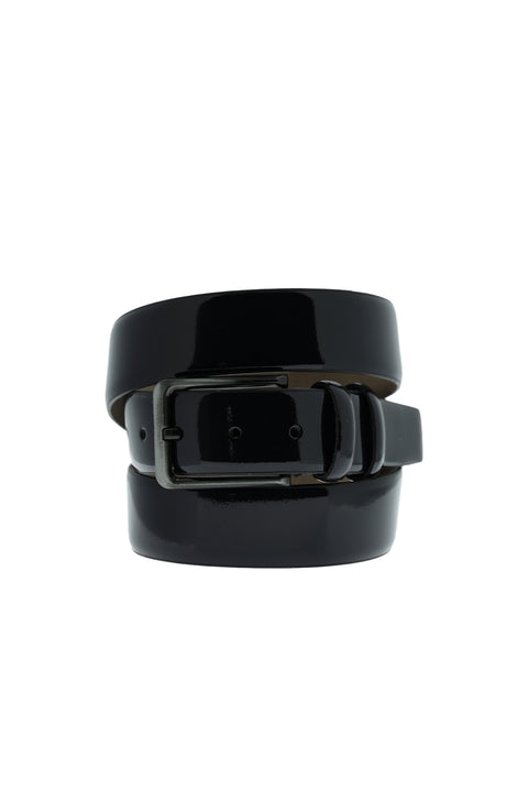 Dark Navy Classic Patent Leather Belt