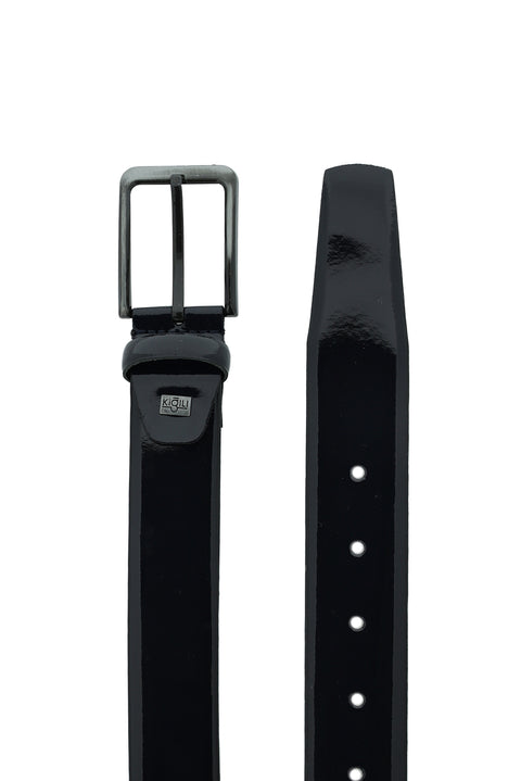 Dark Navy Classic Patent Leather Belt