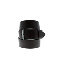 Dark Brown Sporty Patterned Leather Belt