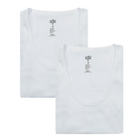 White 2-Piece Cotton Athletic Tank Top Set