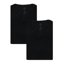 Black 2-Piece V-Neck Cotton Tank Top Set