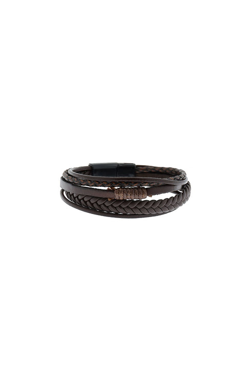 Dark Brown Leather Bracelet