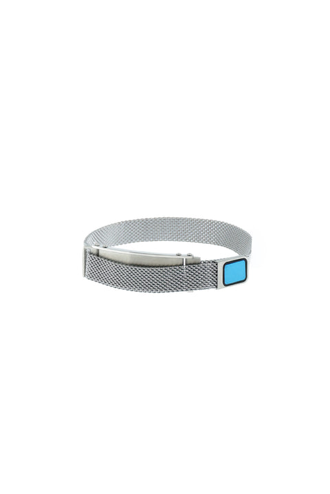 Metallic Gray Trendy Magnetic Steel Bracelet