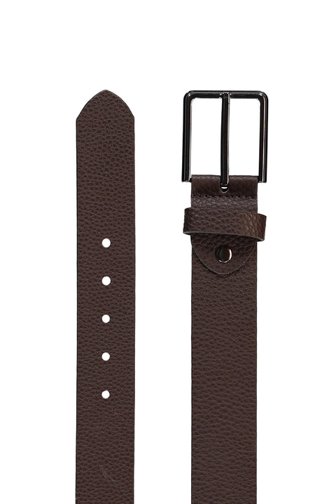 Dark Brown Sport Floter Leather Belt