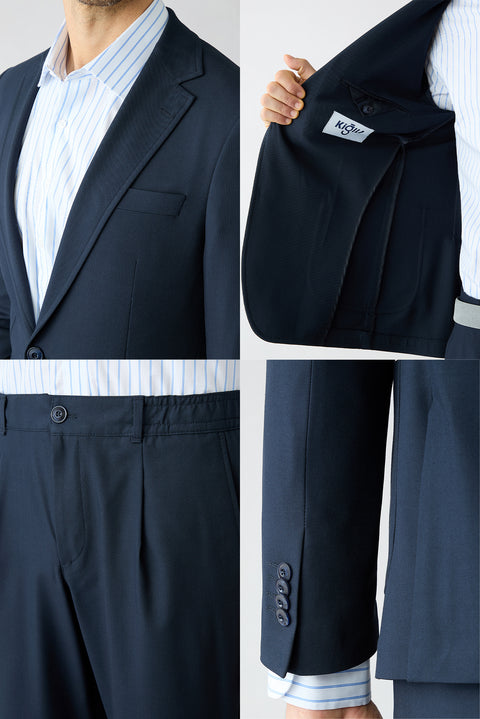 Medium Navy 8 Drop Long Slim Fit Suit