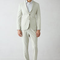 Off-white 8-drop long slim-fit suit