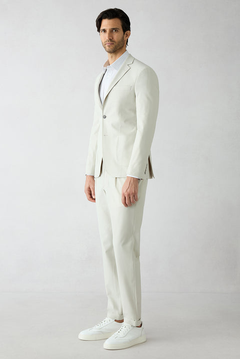 Off-white 7-drop Super Slim Fit Extra Narrow Cut Regular Fit Textured Suit