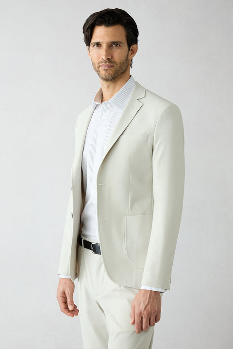 Off-white 8-drop long slim-fit suit
