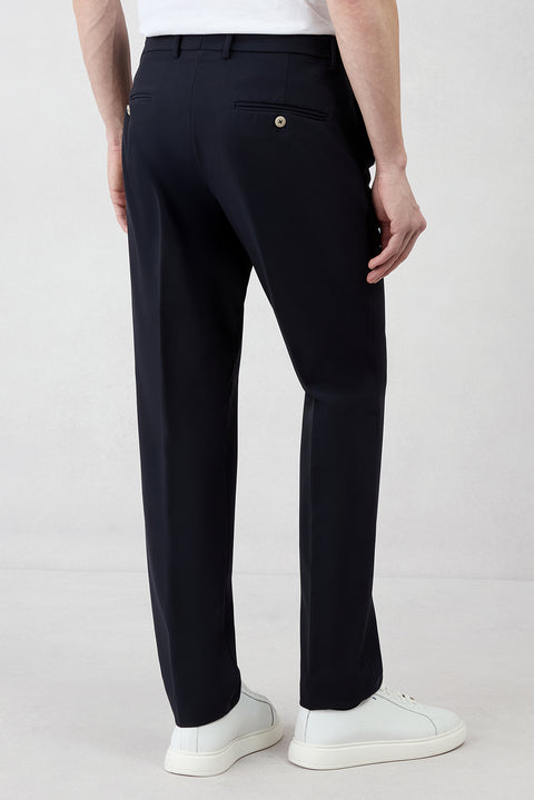 Dark Navy Techno-Line 6 Drop Regular Fit Standard Cut Flexible Bagged Classic Suit