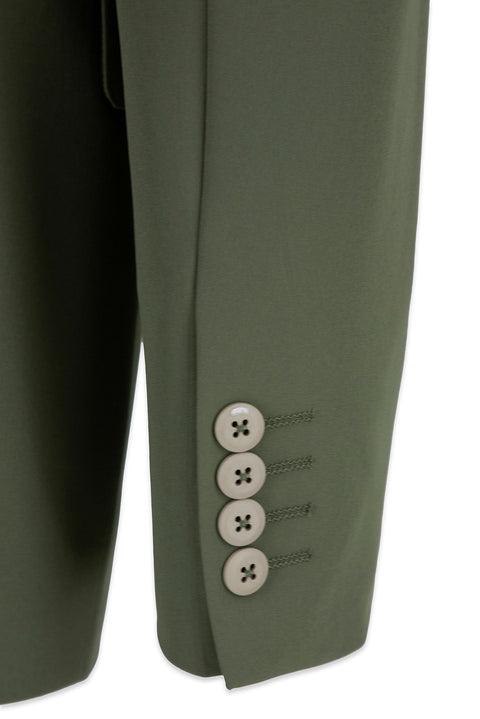 Orta Haki Techno-Line 6 Drop Regular Fit Standart Kesim Esnek Çantalı Takım Elbise