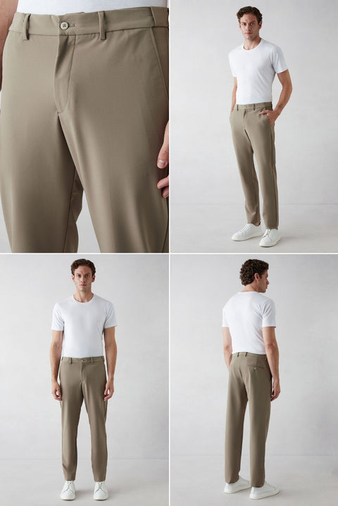 Medium Mink Techno-Line 6 Drop Regular Fit Standard Cut Flexible Bagged Classic Suit