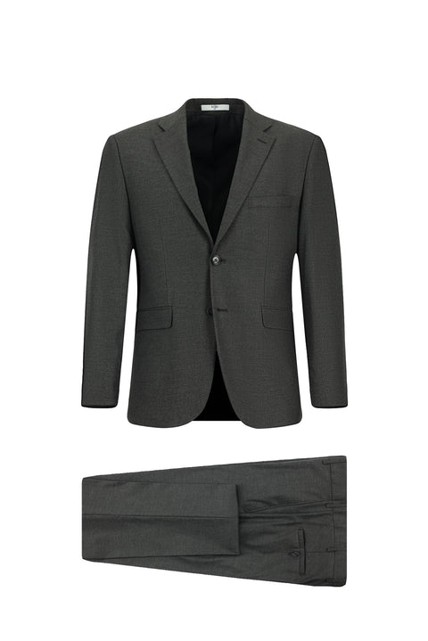Dark Gray 7 Drop Slim Fit Narrow Cut Suit