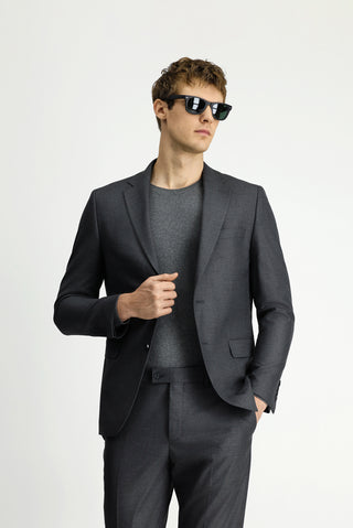  Koyu Füme 7 Drop Super Slim Fit Eksra Dar Kesim Takım Elbise